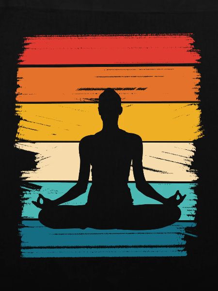 Regenbogen Lotus Meditation