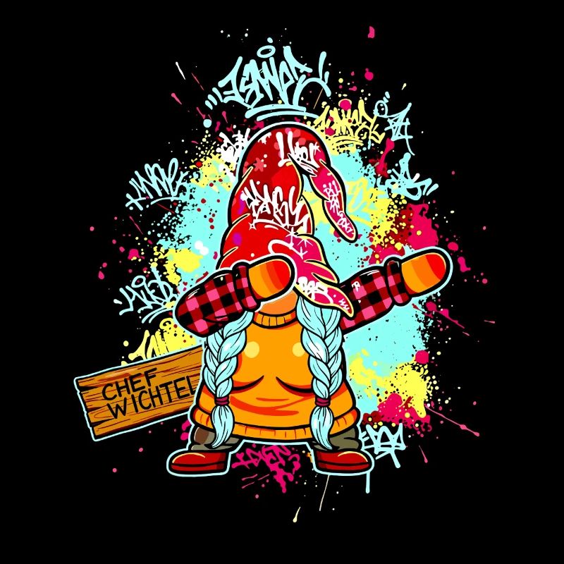 CHEF WICHTEL Dab Graffiti Weiblich Xmas Spruch