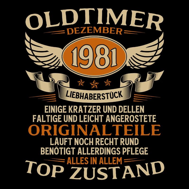 44. Geburtstag Geschenk Oldtimer Dezember 1981