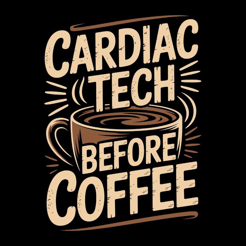 Technicien cardiaque avant le café Techno d’échographie Passionné de café
