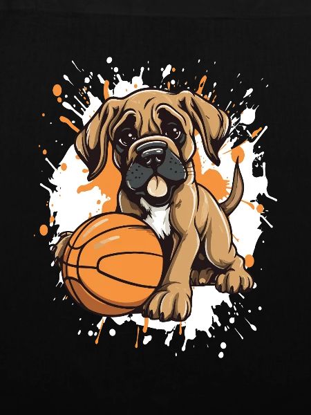 Puppy Dunk im Basketballbild