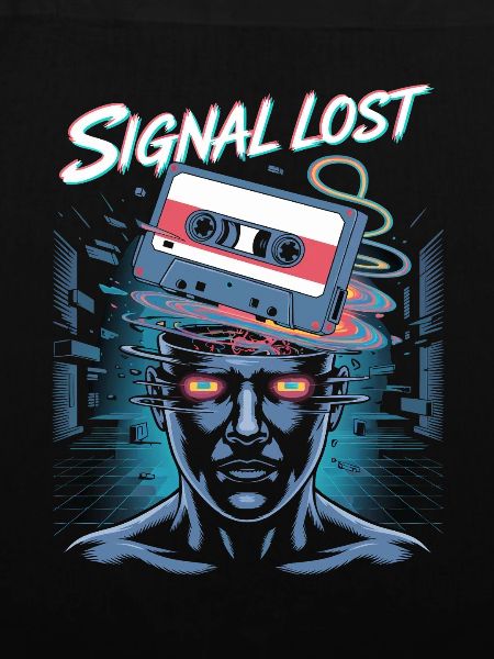 Signal Lost Retro Sci-Fi Glitch Design