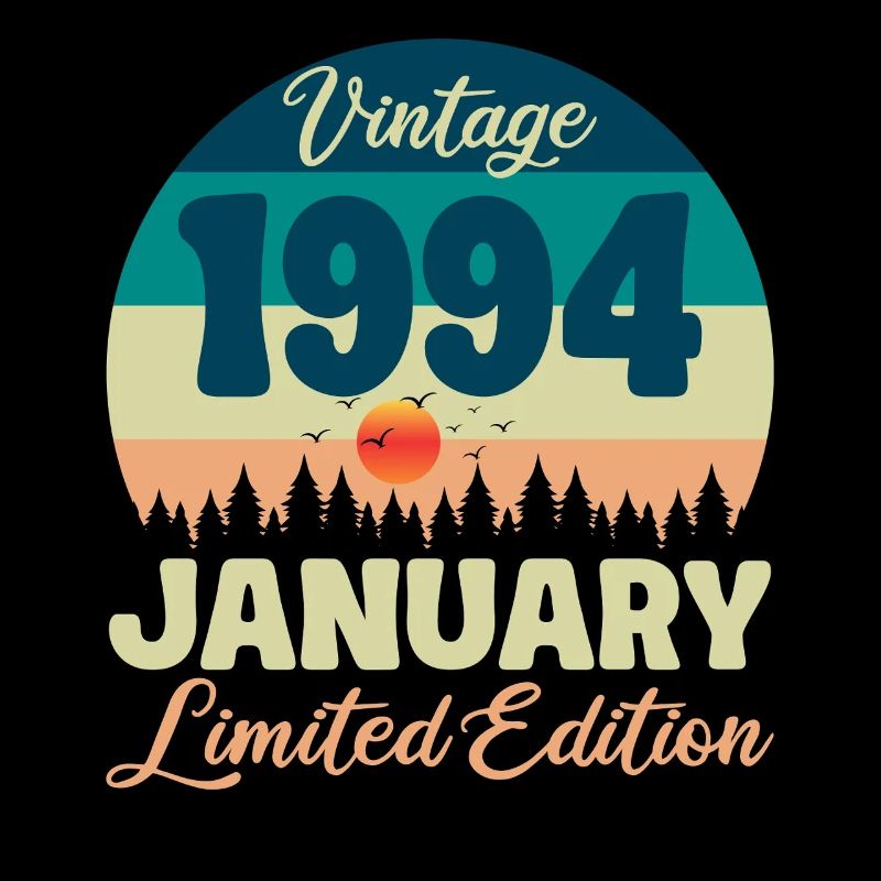 Geburtstag Januar 1994 Geschenk Vintage Limited