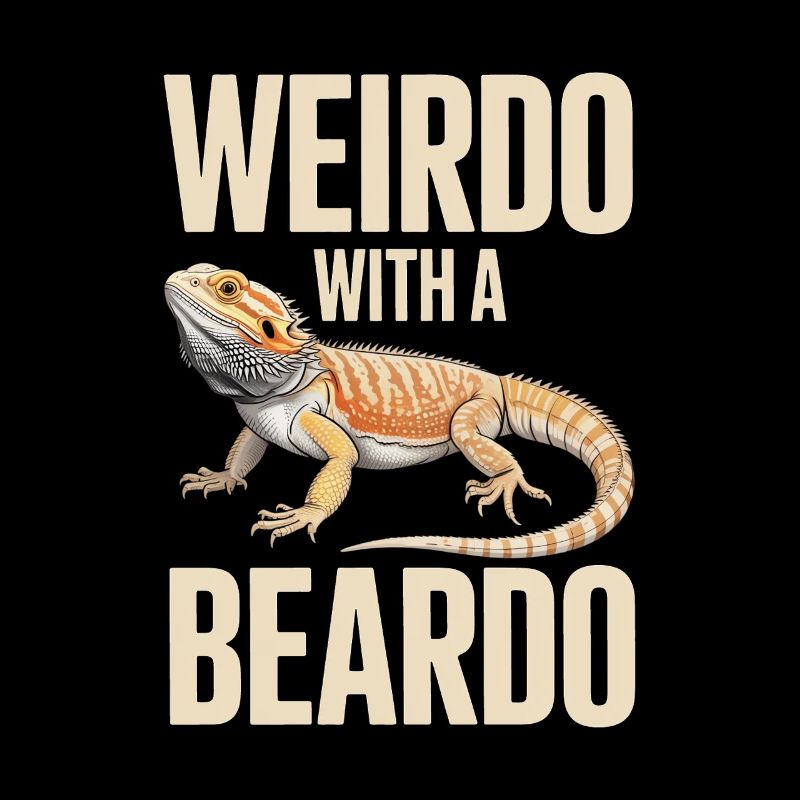 Un type bizarre avec un gecko barbe