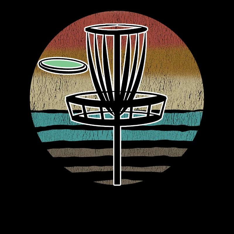 Coucher de soleil sur le disc golf