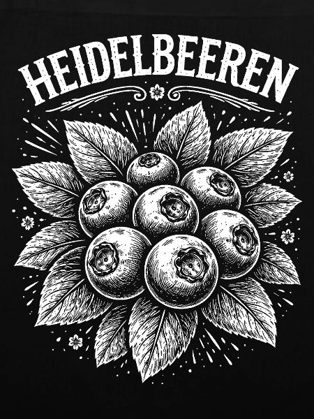 Heidelbeeren Illustration