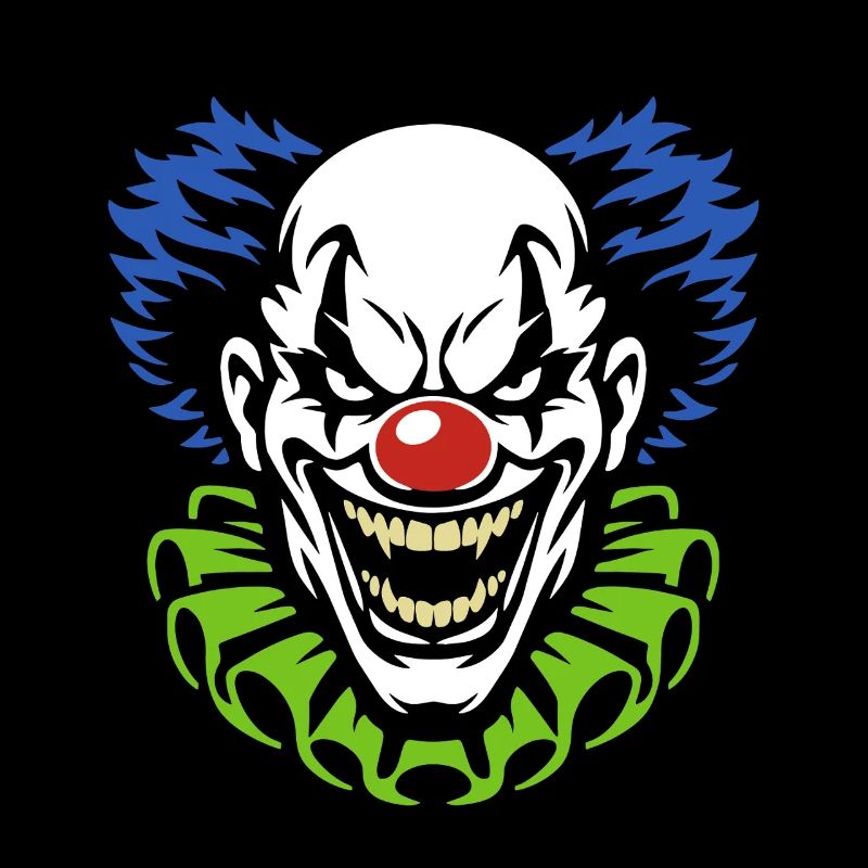 Dämonischer Clown mit grimmigem Grinsen Kostüm