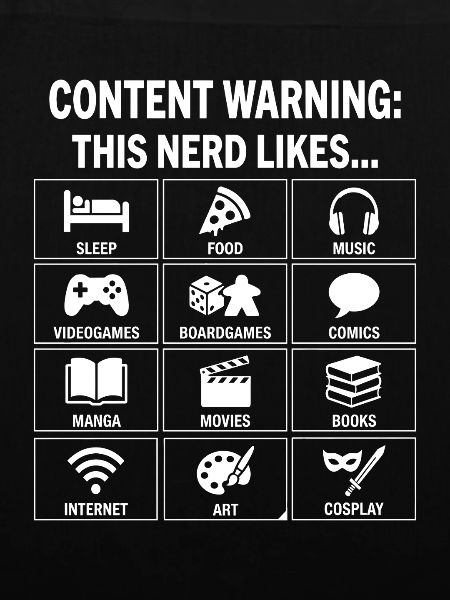Content Warning – Nerd Culture Hobby Guide