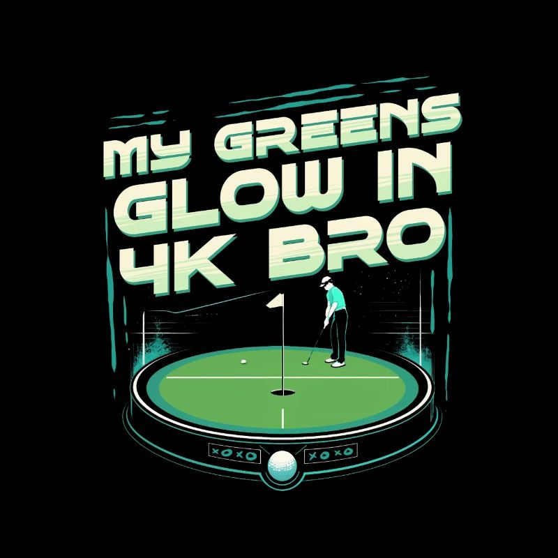 Golf Simulator My Greens Glow In 4k Bro