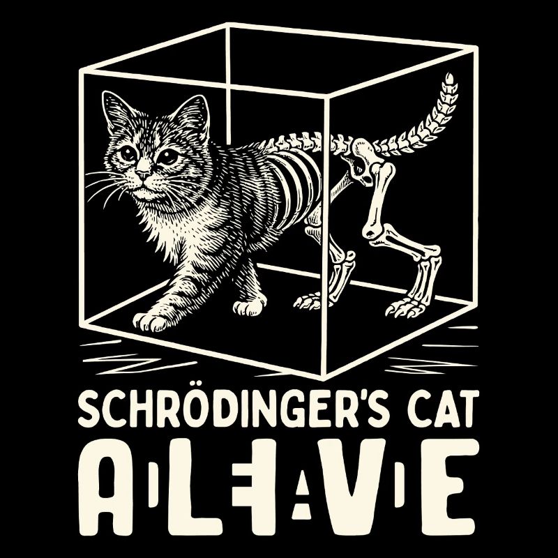 Le chat de Schrödinger vivant et mort