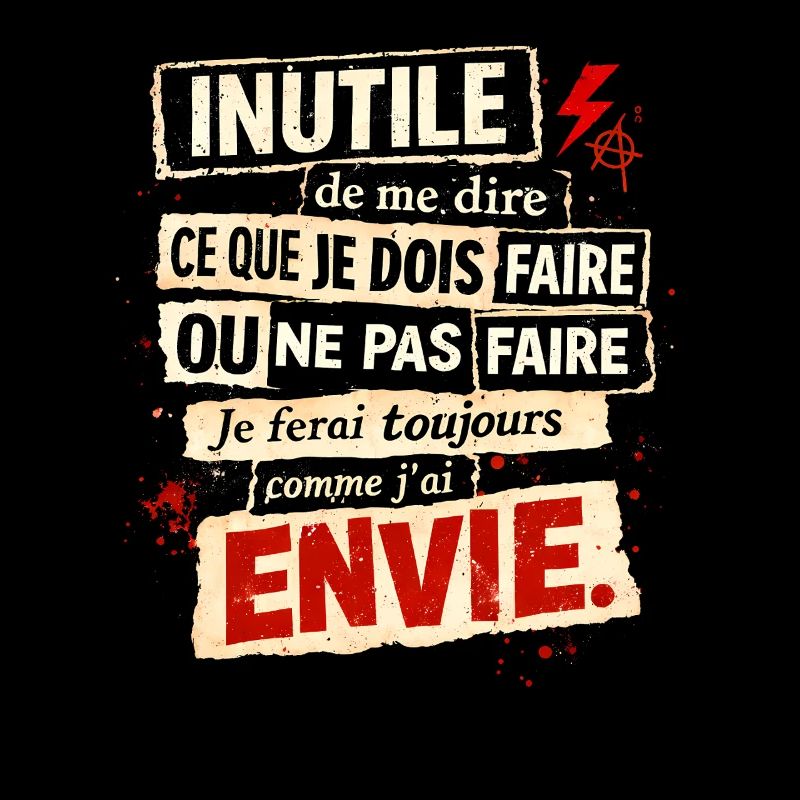 Envie Rebelle – Affiche Typographique