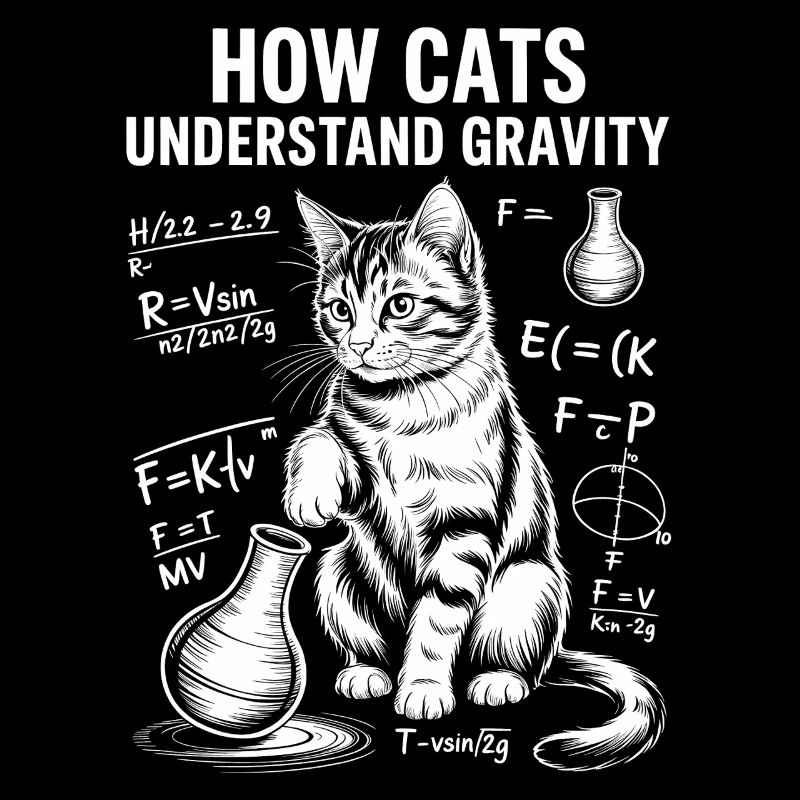 Physics Cats Sayings Math Joke Physics Gift