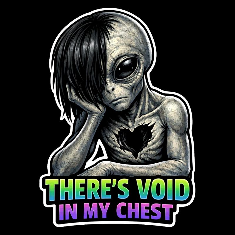 Alien Lover, Funny Alien, Cute Alien, Emo,
