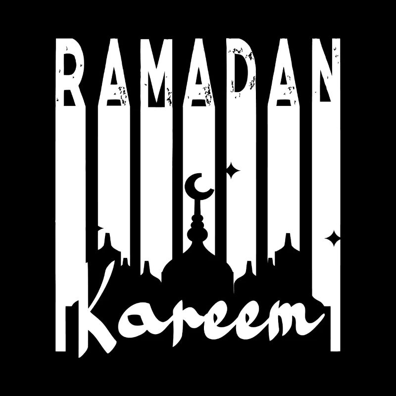 Ramadan Kareem Mosque Silhouette
