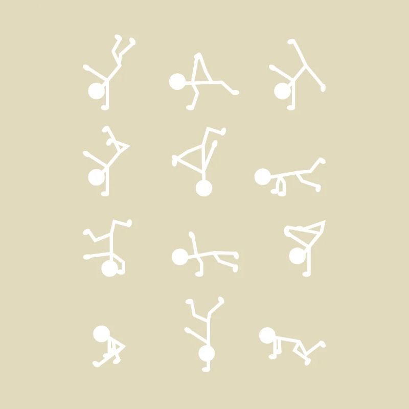 Breakdancer Stick Figure