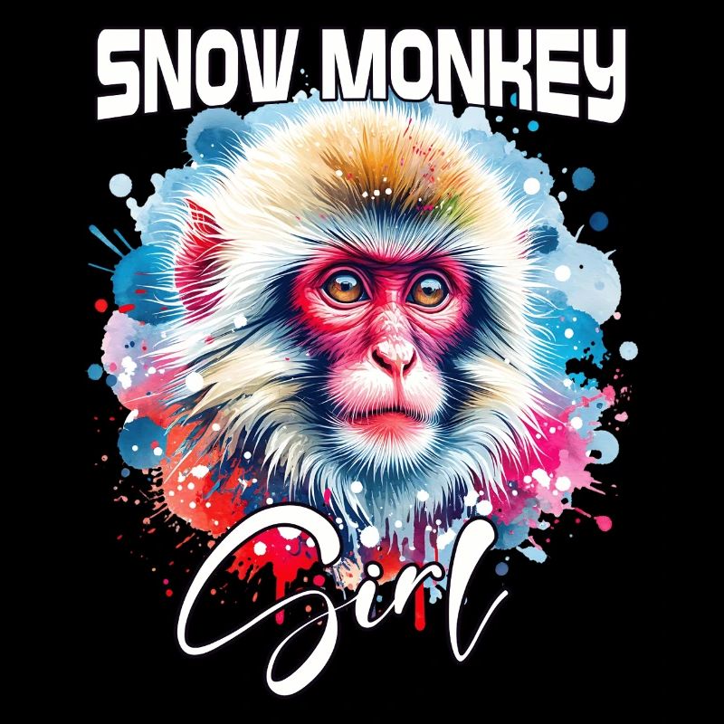 Snow Monkey Mädchen Schneeaffe