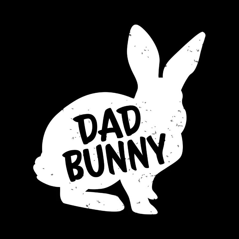 Dad Bunny Silhouette Graphic