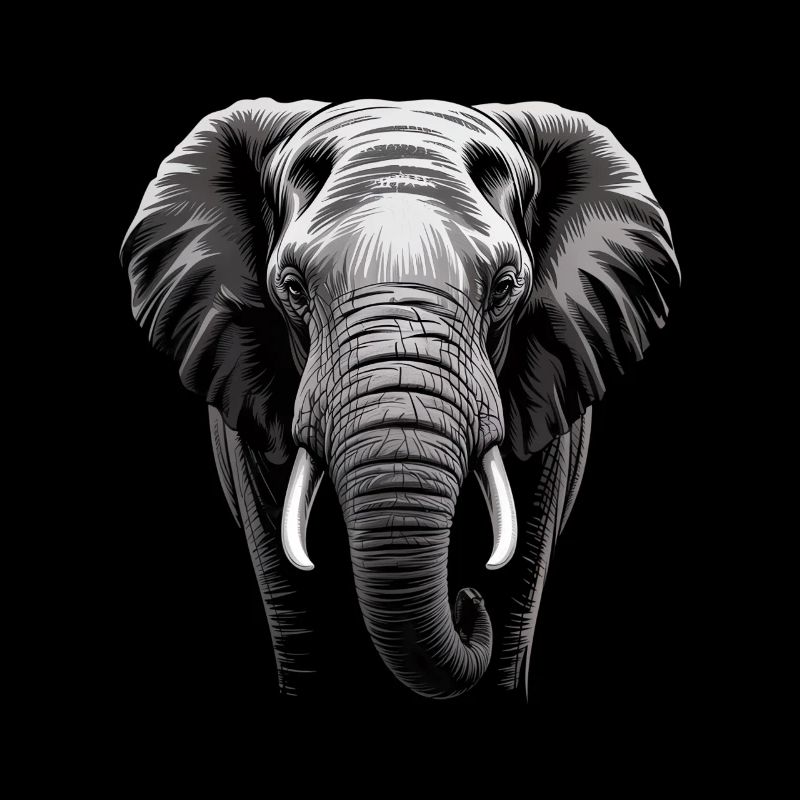Éléphant tête d’éléphant