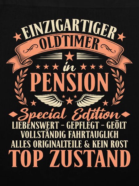 Pension Oldtimer - Beamter im Ruhestand Geschenk
