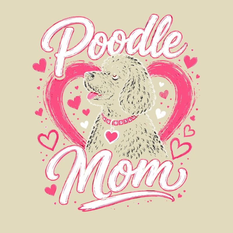 Pudel Mama Herzchen Design
