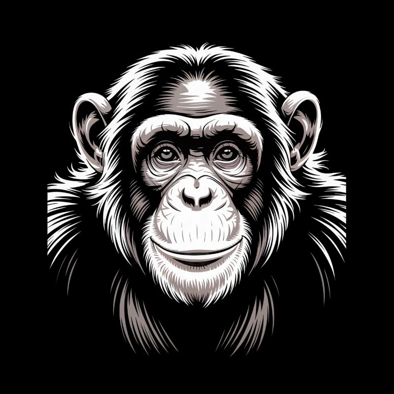 Affe Schimpanse