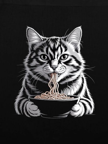 Cat Eats Ramen