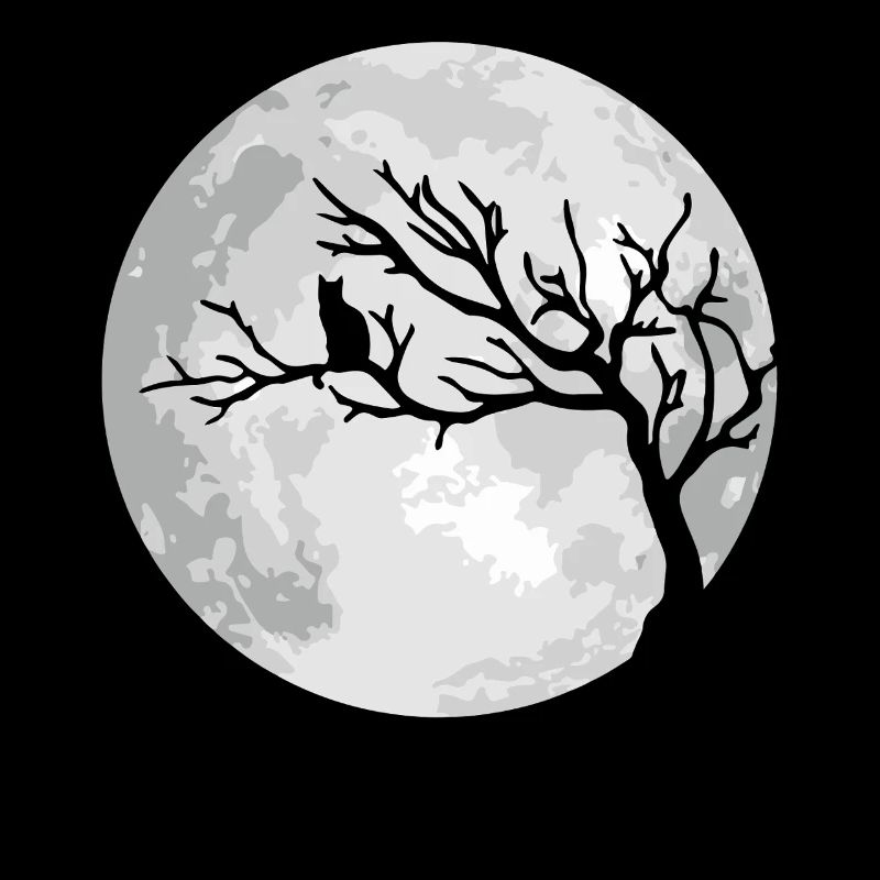 Lune de Chat Lune d’Halloween
