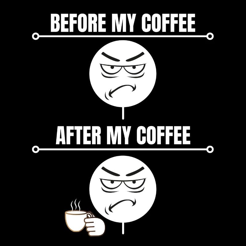 Mürrische Kaffeestimmung