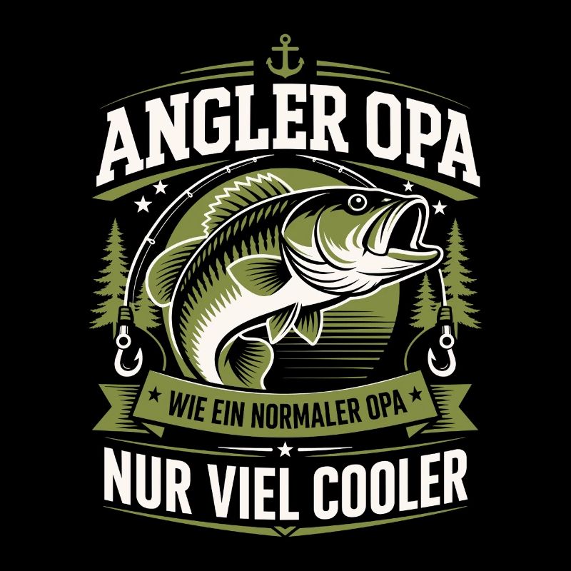 Angler Opa Viel Cooler