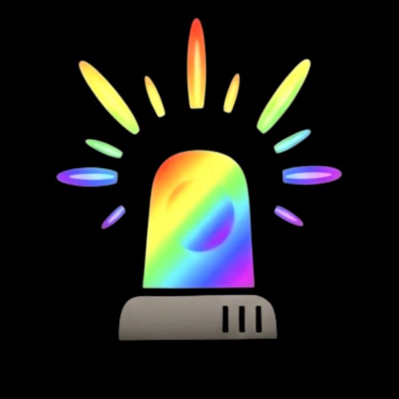 Regenbogen Sirene Warnleuchte
