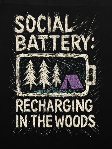 Soziale Batterie aufladen im Wald