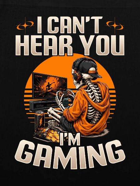 Skeleton Gamer Gaming Halloween