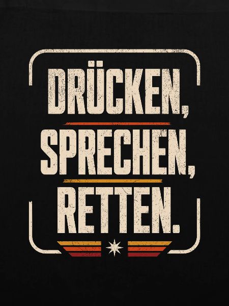 Drücken Sprechen Retten