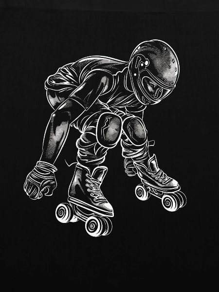 Rollschuhläufer Skizze