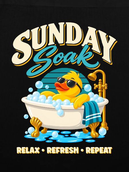 Sunday Soak Badeente – Relax Refresh Repeat