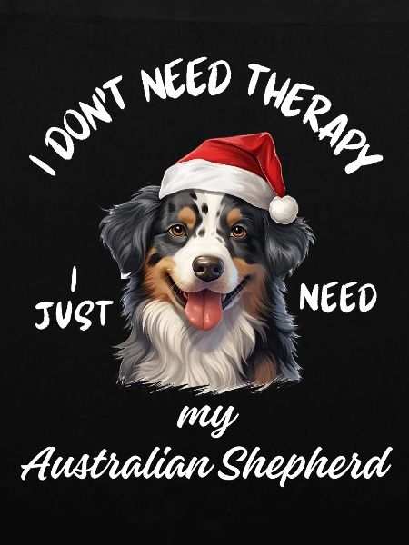 Weihnachts-Australischer Schäferhund-Weihnachtsmütze