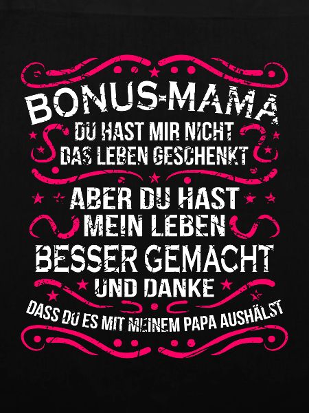 Bonus Mama Stiefmutter Geschenk Beste Stiefmama
