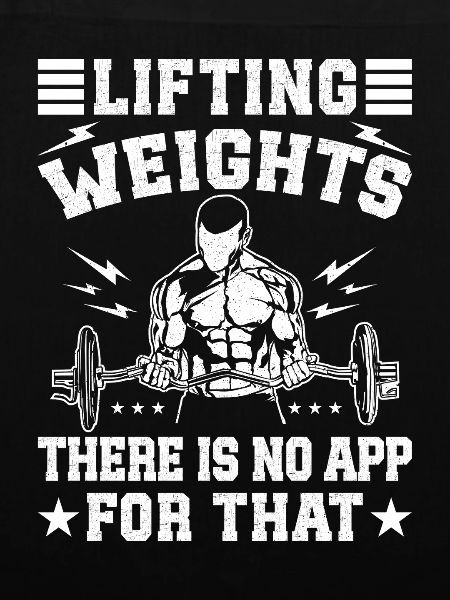 Powerlifting Bodybuilder Lifting Weights No App