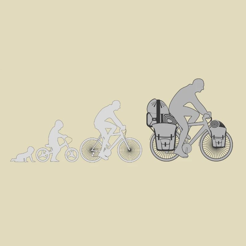 Evolution Radfahrer, Radreisender