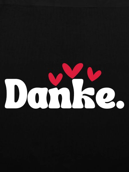 Danke Herz Typografie