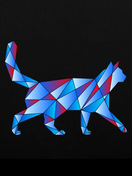 Blaue Katze