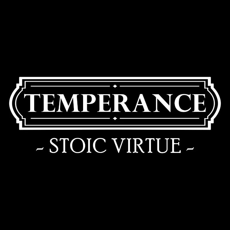 Stoizismus Geschenk Stoische Tugend Temperance