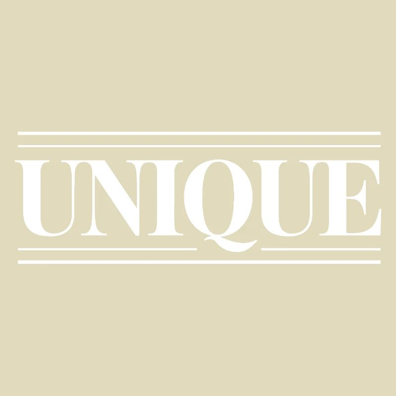 Unique Einzigartig Unikat Selbstwert Einzig Artig