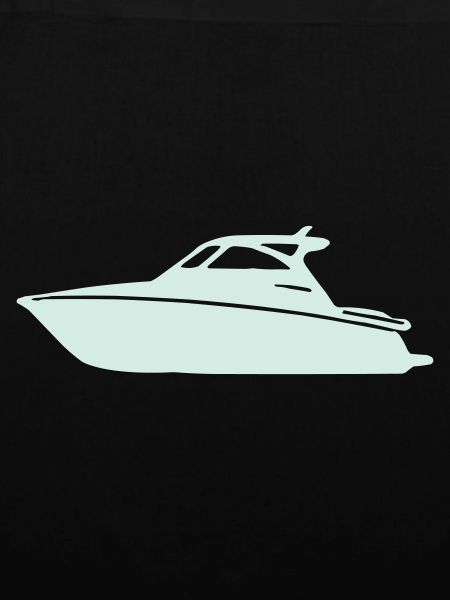 Yacht Silhouette in Pastellmint