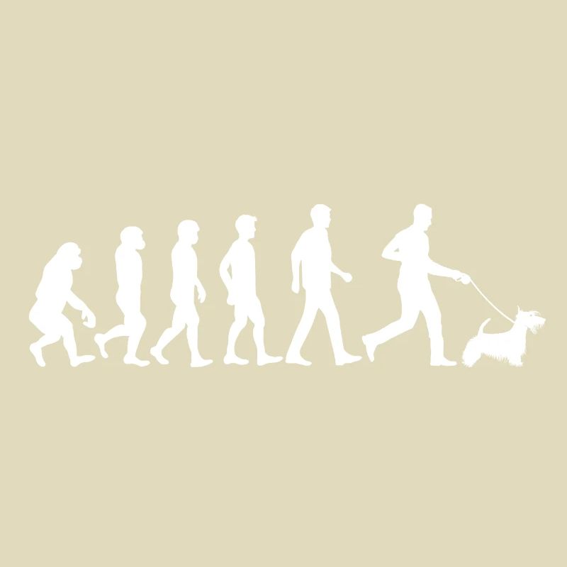 Scottish Terrier Hund Evolution Hundebesitzer