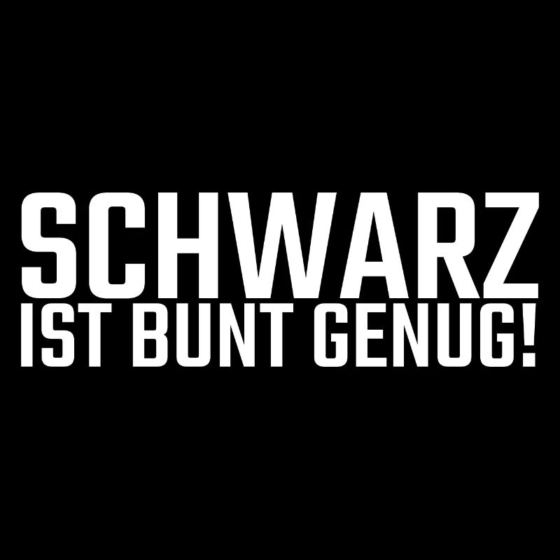 schwarz ist bunt genug