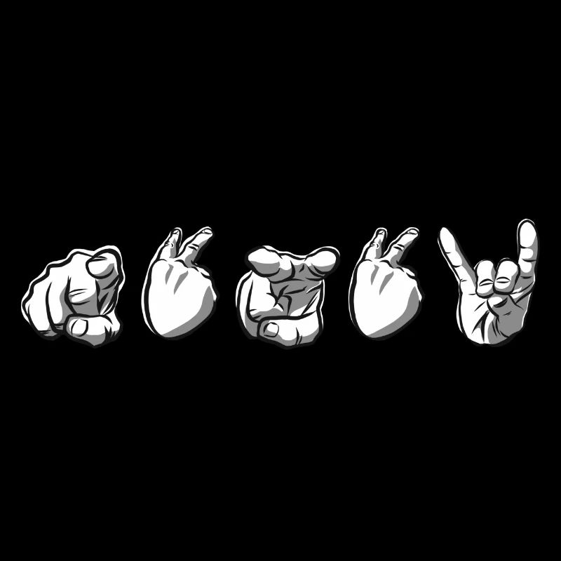 Hand-talk silence fox