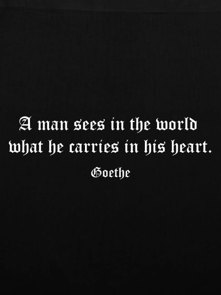 Goethe Gothic: Zitat aus der Herzwelt