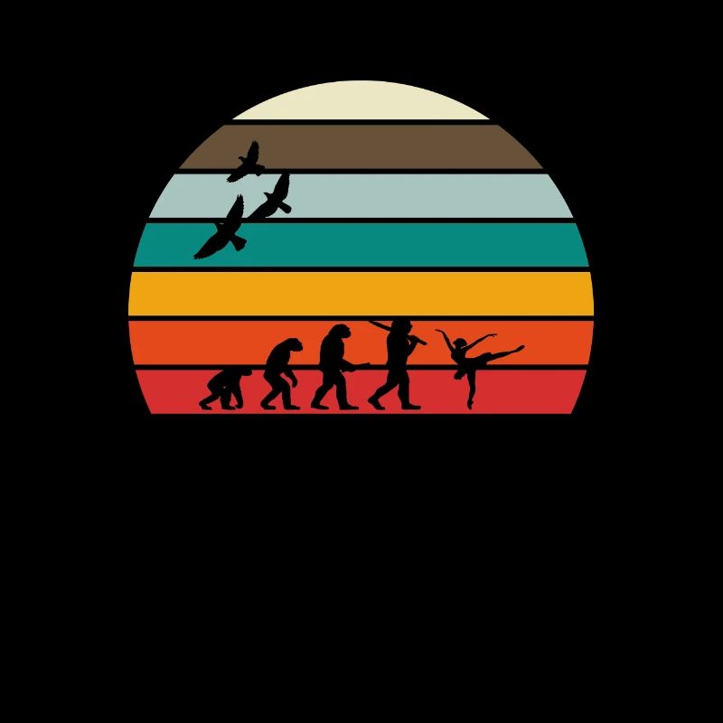 retro vintage sunset evolution FIGURE SKATING