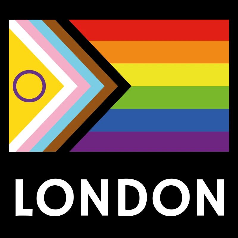 Drapeau de progrès de la fierté inclusive de Londres